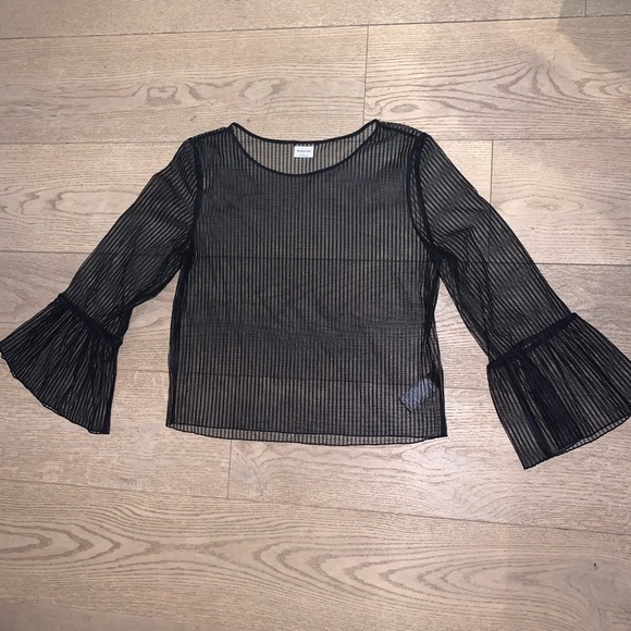 Babaton Tops - Aritzia Babaton Humbert Sheer Bell sleeve top/blouse